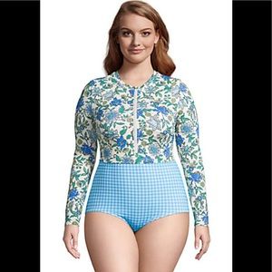 Chlorine Resistant Long Sleeve Tugless Sporty swim